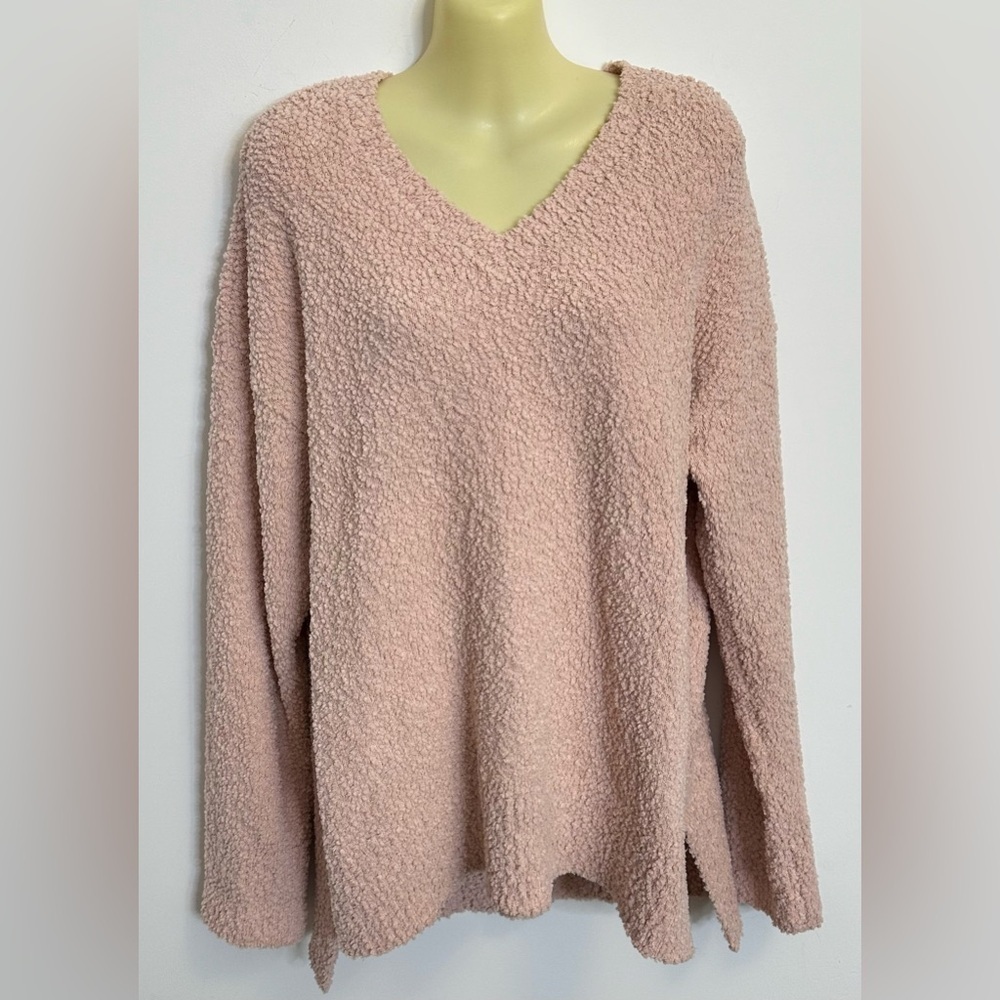 Sanctuary Bliss Cozy Light Pink Oversized Sweater size M